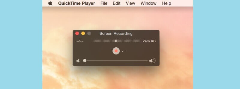 Quicktime Player - In Mac integrierter Bildschirmrekorder