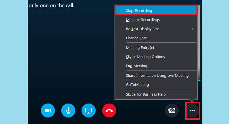 Skype for Business (registratore di riunioni integrato per Windows)